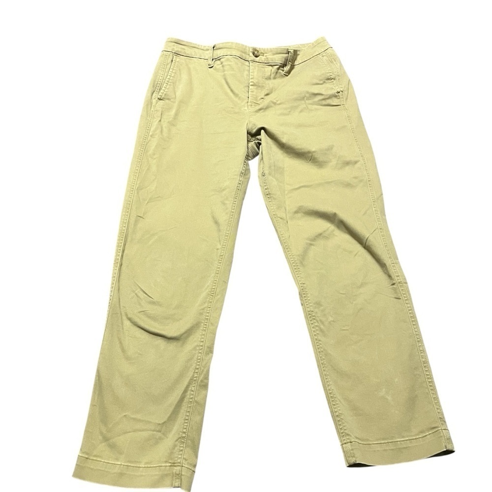 J. Crew High-Rise Girlfriend Chino Tan Size 10 Business Casual Khaki Preppy